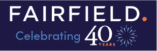 Fairfield 40th anniversary logo